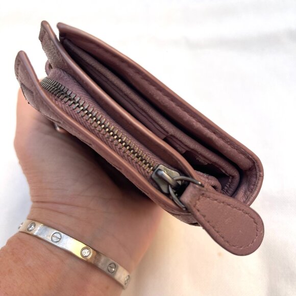 Bottega Veneta Intrecciato Weave Napa Leather Compact French Flap Wallet - Picture 12 of 12